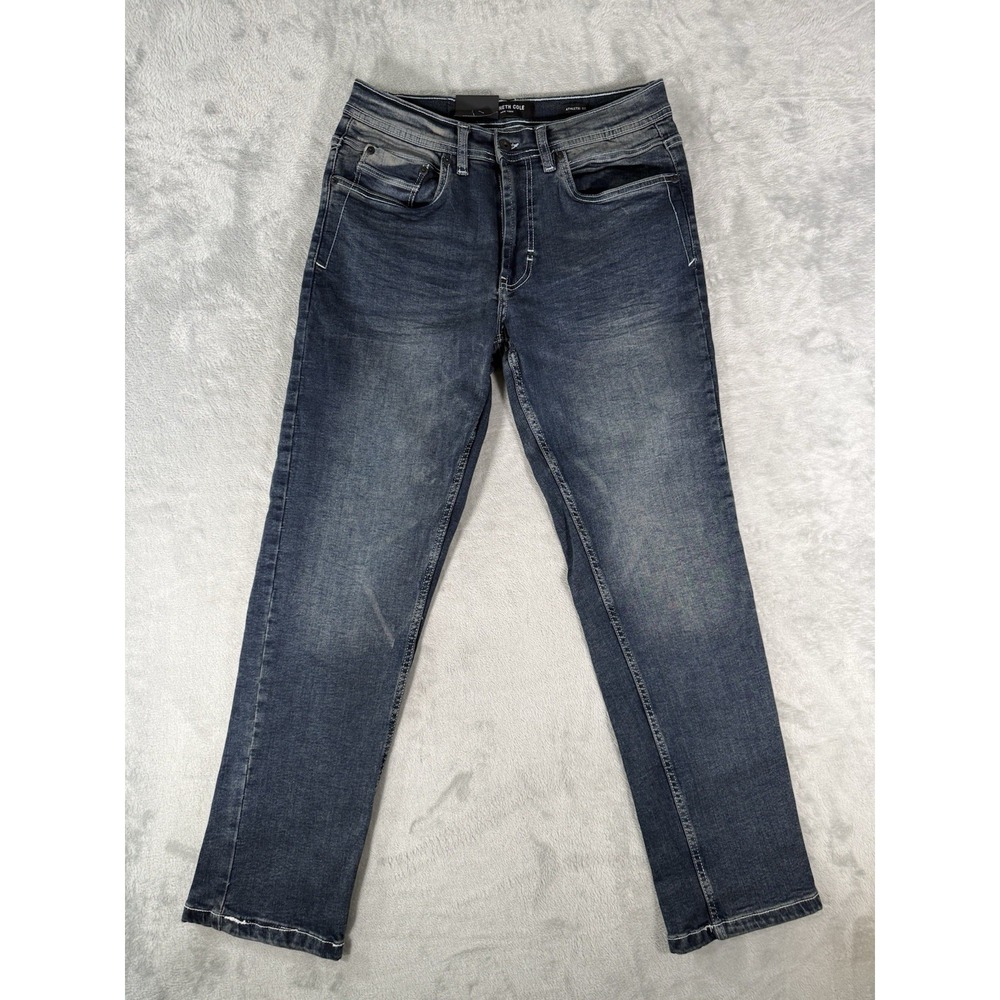 Kenneth Cole Jeans Men's 30x30 Blue Denim Athletic Fit NWT